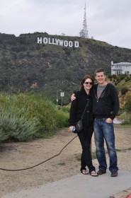 Me & Paul under Hollywood sign
