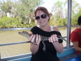 Me holding Baby Gator