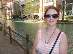 Aimi at the San Antonio River Walk