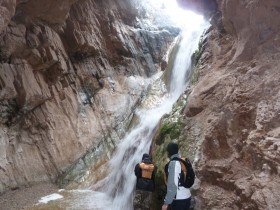 Waterfall in the cave