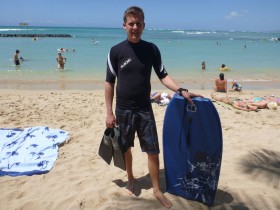 Paul and his bodyboard