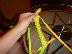 Making a Ribbon Lei