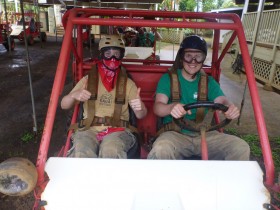 Me & Paul in our buggy