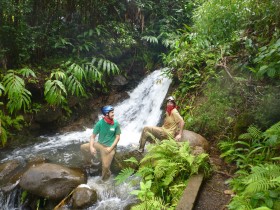 Me and Paul in the waterfall