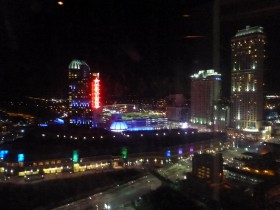 Niagara Falls Town at Night