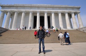 Paul at Lincoln Memorial
